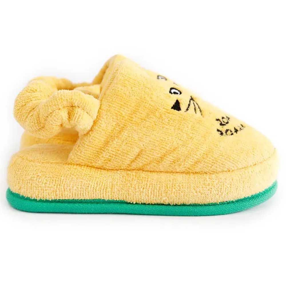 Milk&Moo - Skater Cheetah Kids Slippers - Yellow