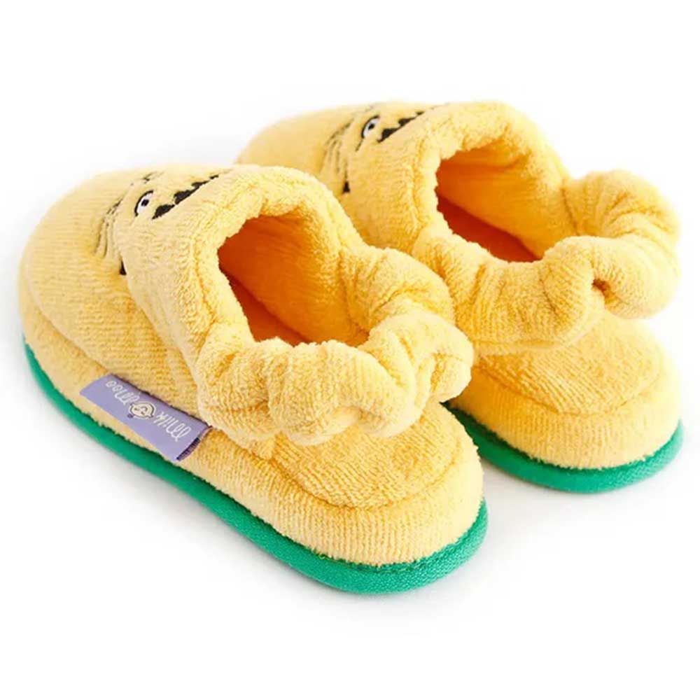 Milk&Moo - Skater Cheetah Kids Slippers - Yellow