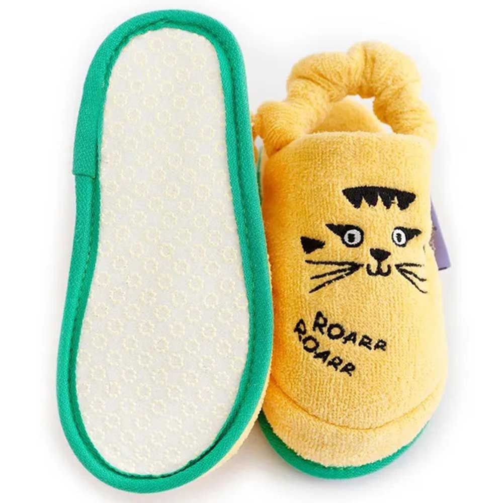 Milk&Moo - Skater Cheetah Kids Slippers - Yellow