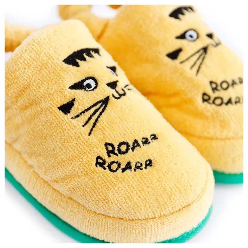 Milk&Moo - Skater Cheetah Kids Slippers - Yellow