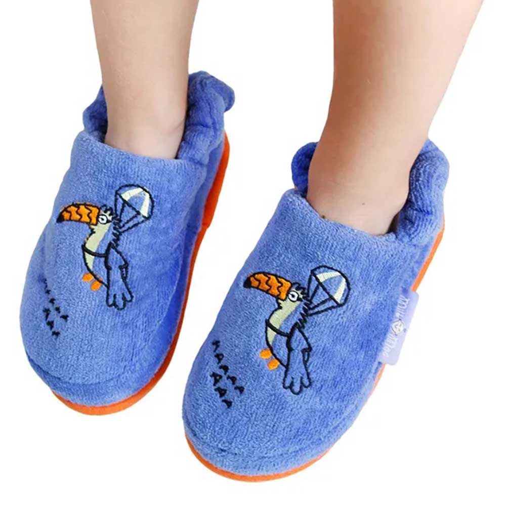 Milk&Moo - Flying Toucan Kids Slippers - Blue