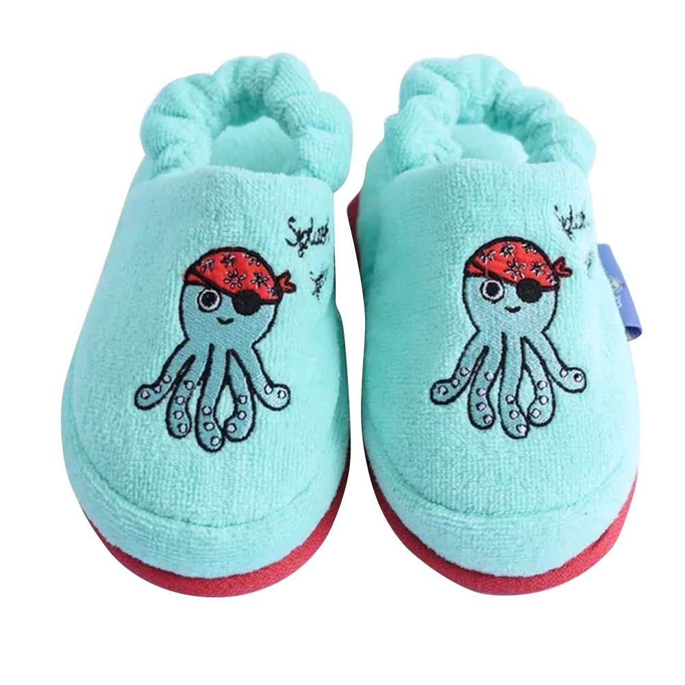 Milk&Moo - Kids House Slippers Sailor Octopus - Blue