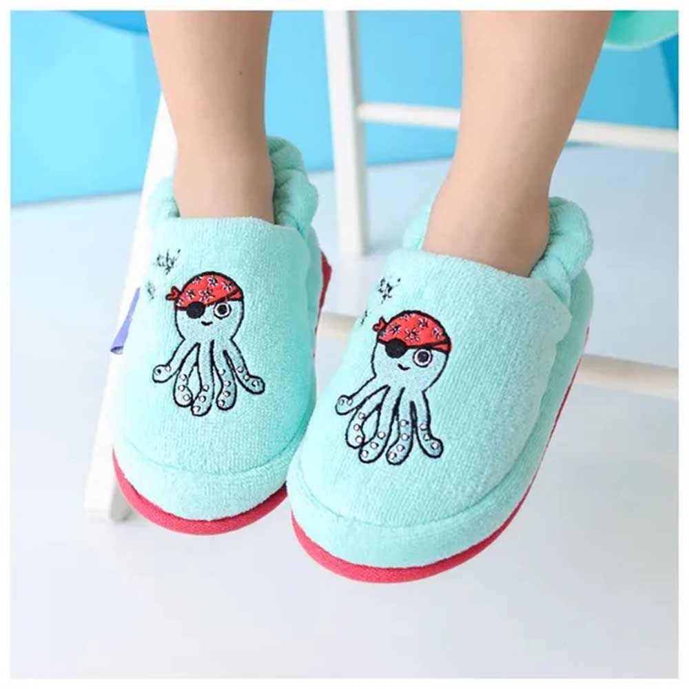 Milk&Moo - Kids House Slippers Sailor Octopus - Blue