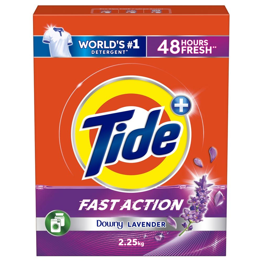 Tide - Fast Action Laundry Detergent Powder - Lavender - 2.25 Kg