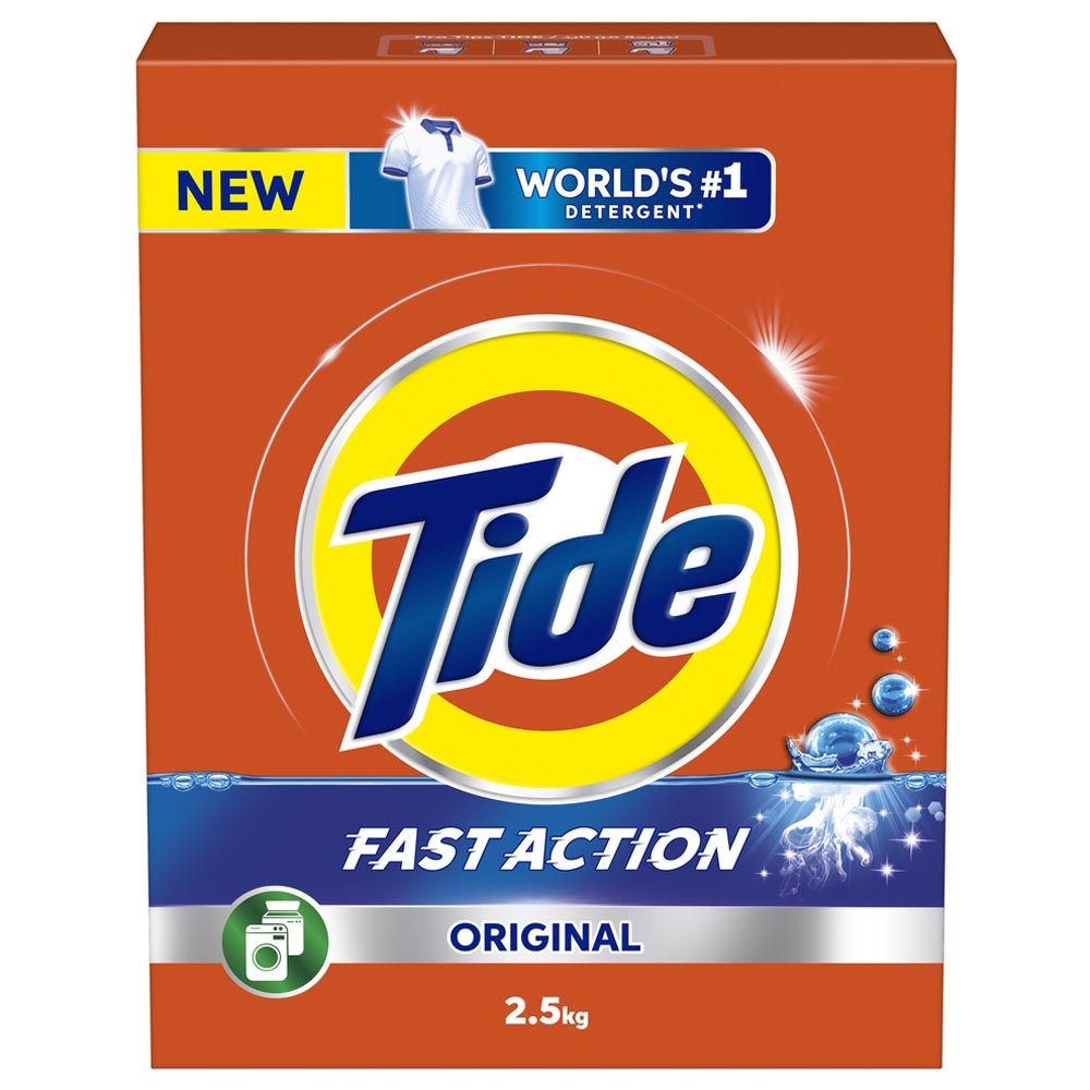 Tide - Fast Action Original Laundry Detergent Powder - 2.5 Kg