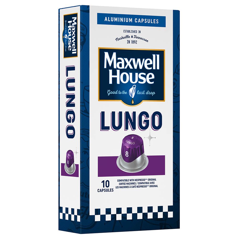 Maxwell House - Lungo Intensity 8 Coffee Capsules - 10pcs