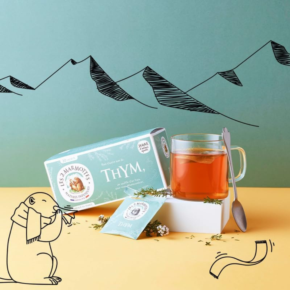 Les 2 Marmottes - Thyme Infusion Sachets - 30's