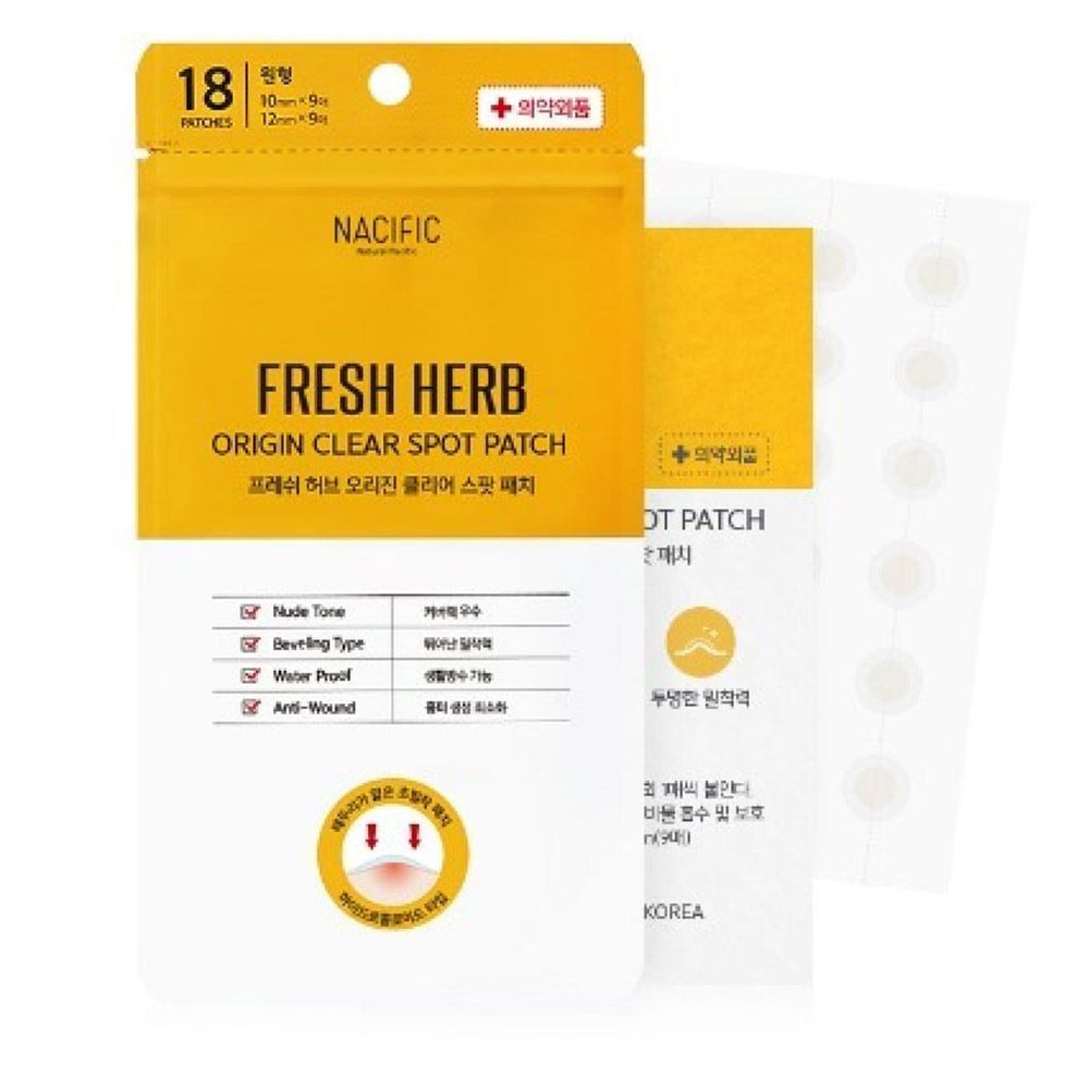 Nacific - Fresh Herb Origin Clear Spot Patch - 18 Pcs