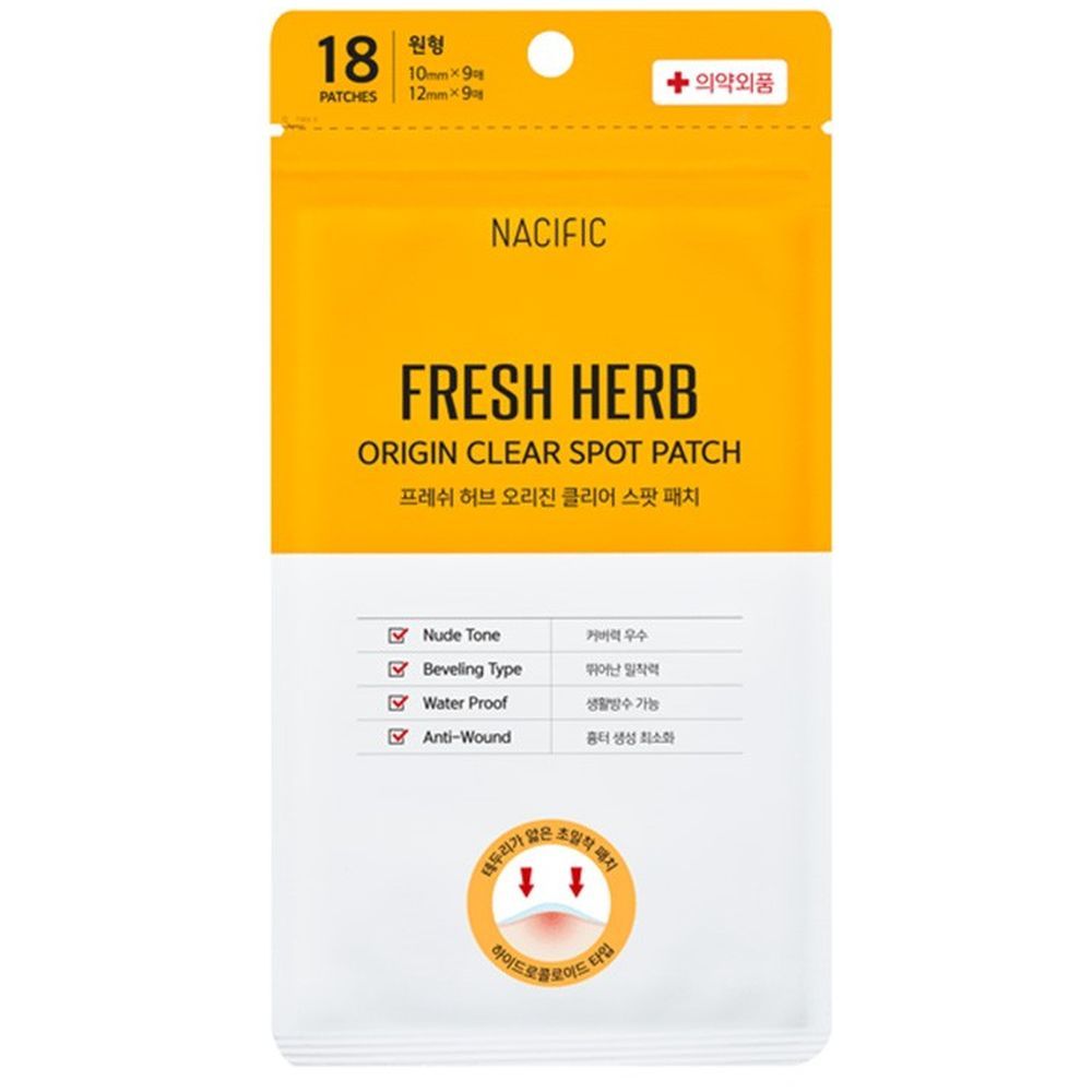 Nacific - Fresh Herb Origin Clear Spot Patch - 18 Pcs