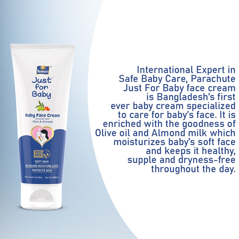 Parachute - Just For Baby Face Cream w/ Olive & Almond - 100 ml