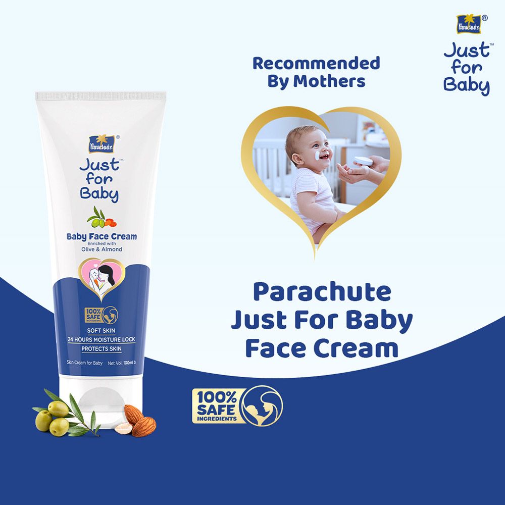 Parachute - Just For Baby Face Cream w/ Olive & Almond - 100 ml