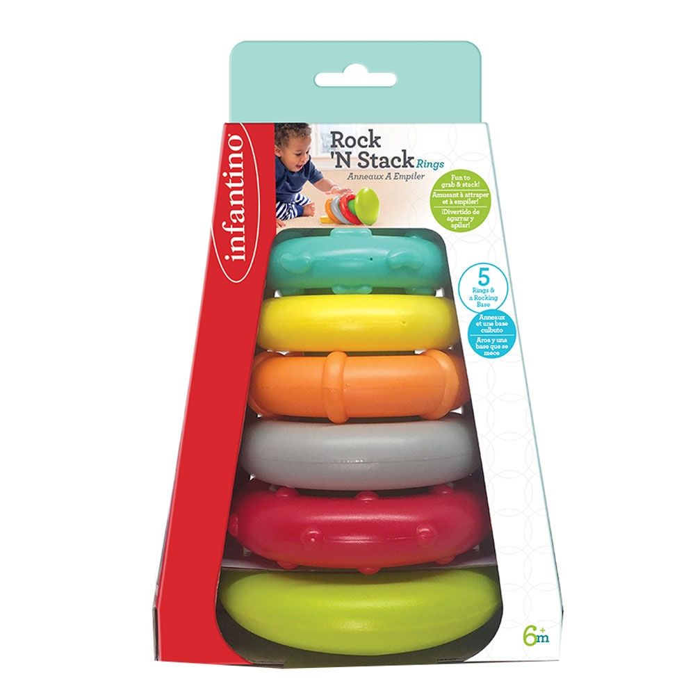 Infantino - Rock'N Stack Rings (Exclusive) - 5 Pcs