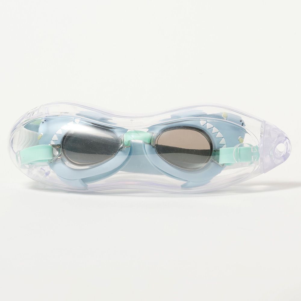 Sunnylife - Mini Swim Goggles - Salty The Shark - Aqua