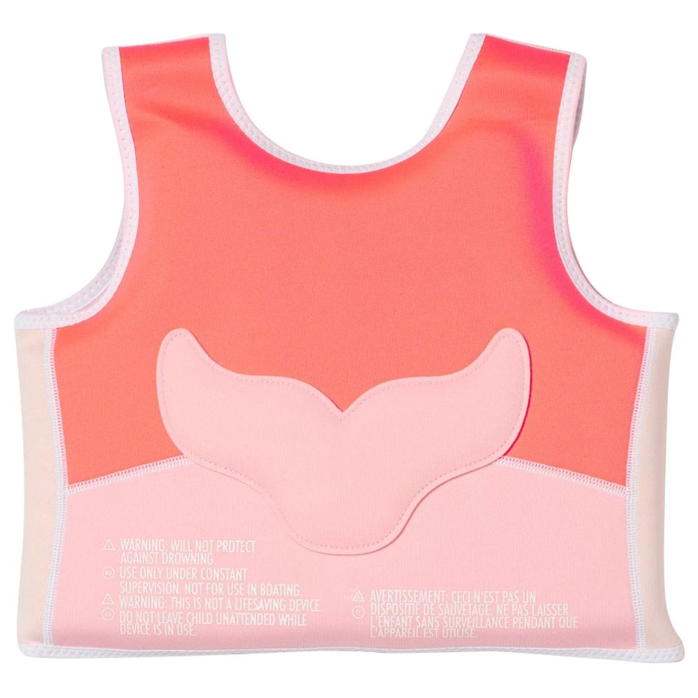 Sunnylife - Swim Vest - Melody The Mermaid - Strawberry - 3-6Y