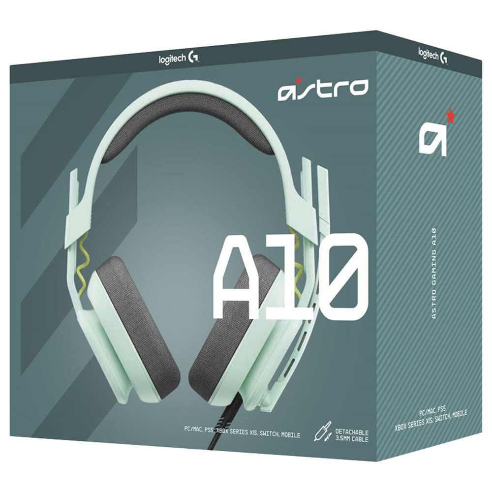 Logitech - Astro A10 Gaming Headset Gen 2 - Sea Glass Mint