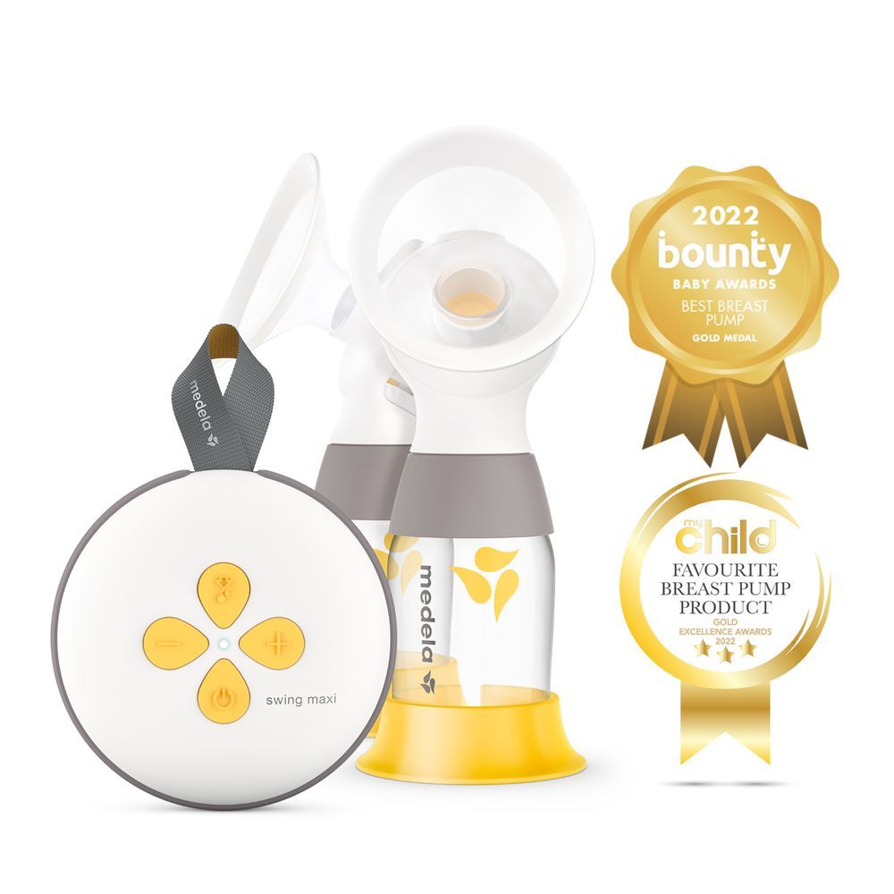 Medela - Swing Maxi Double Electric Breast Pump + Hands-free Breast Milk Collection Cups