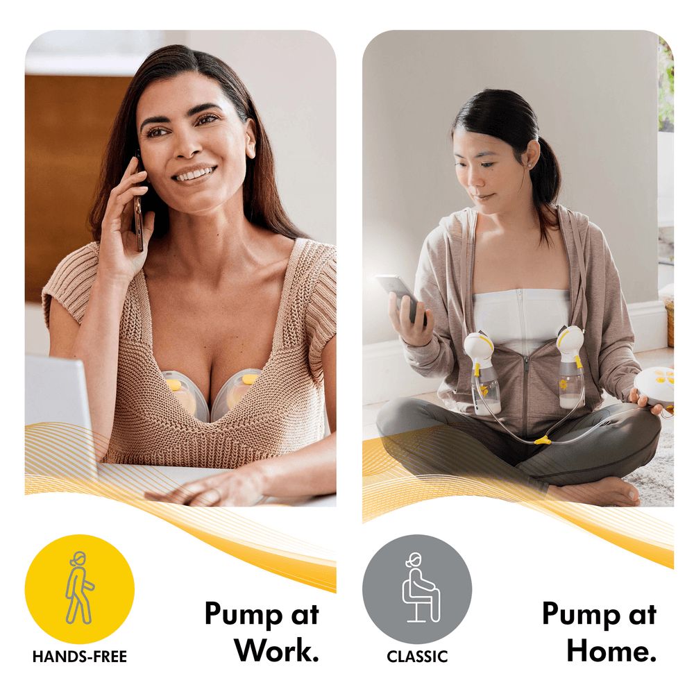 Medela - Swing Maxi Double Electric Breast Pump + Hands-free Breast Milk Collection Cups