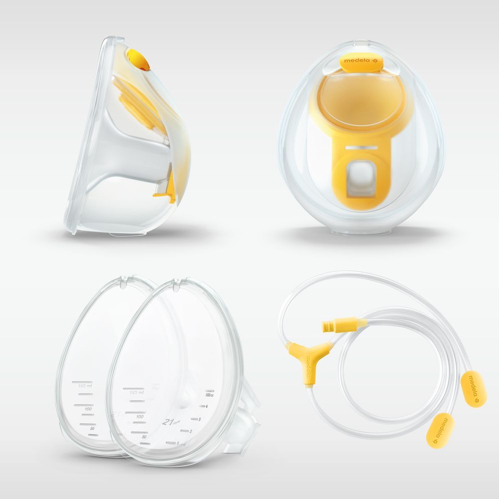 Medela - Swing Maxi Double Electric Breast Pump + Hands-free Breast Milk Collection Cups