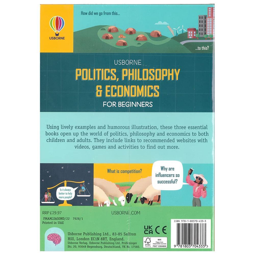 Politics Philosophy & Economics For Beginners - Pack of 3