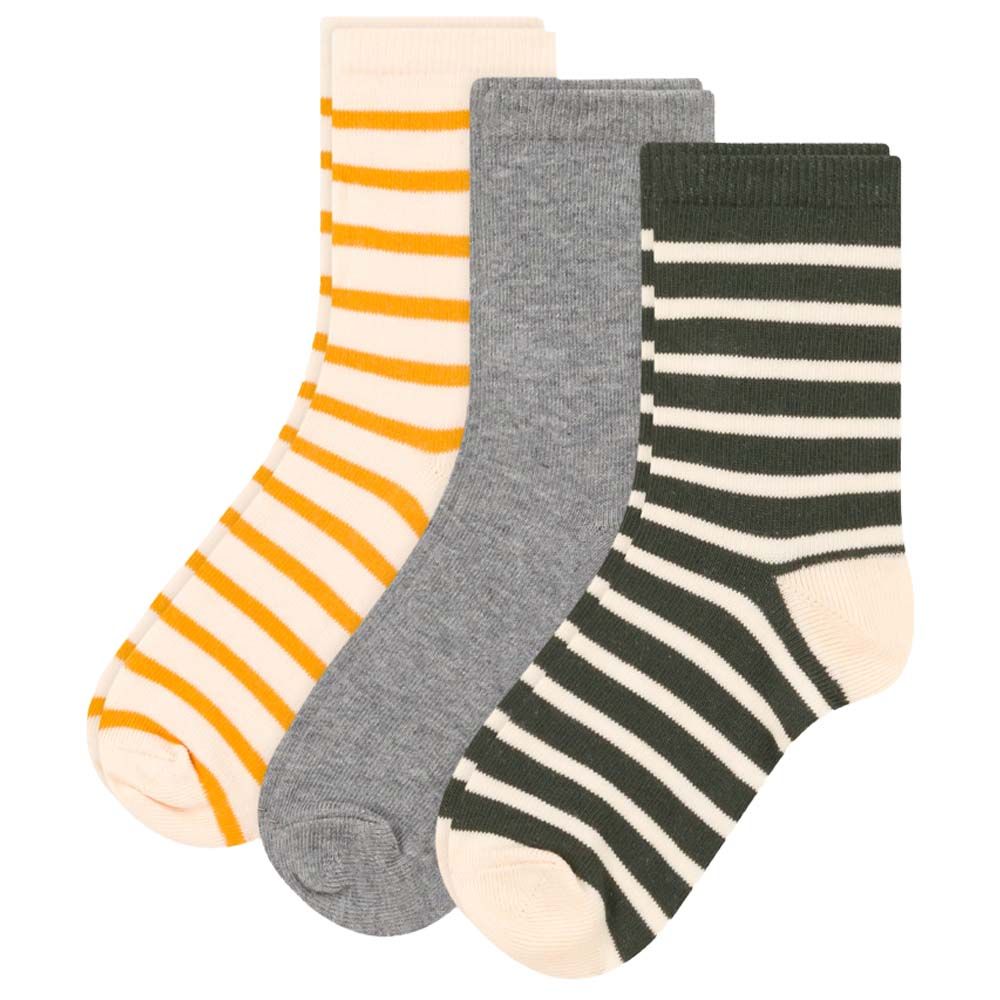 Petit Bateau - 3pc-Set - Boys Striped Socks