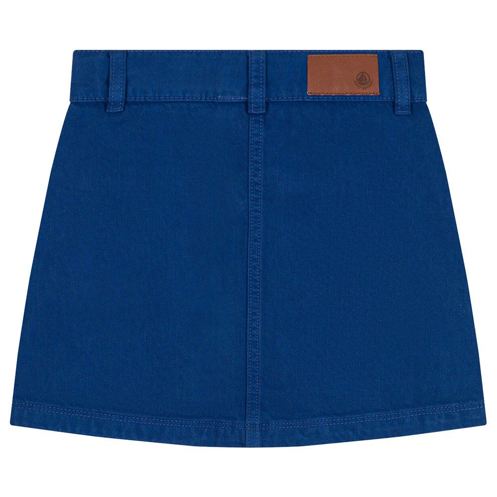 Petit Bateau - Girl's Denim Skirt - Blue