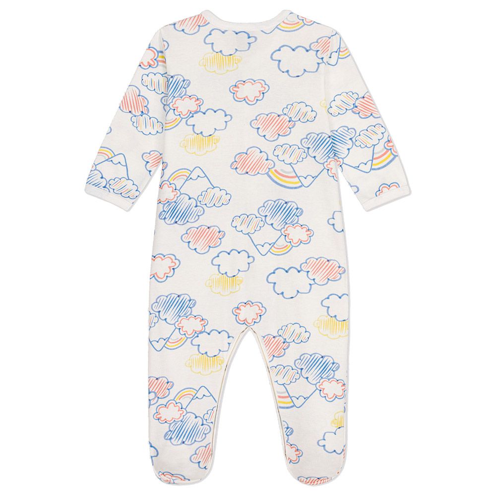 Petit Bateau - Babies' Cotton Rainbow Print Pyjama Set