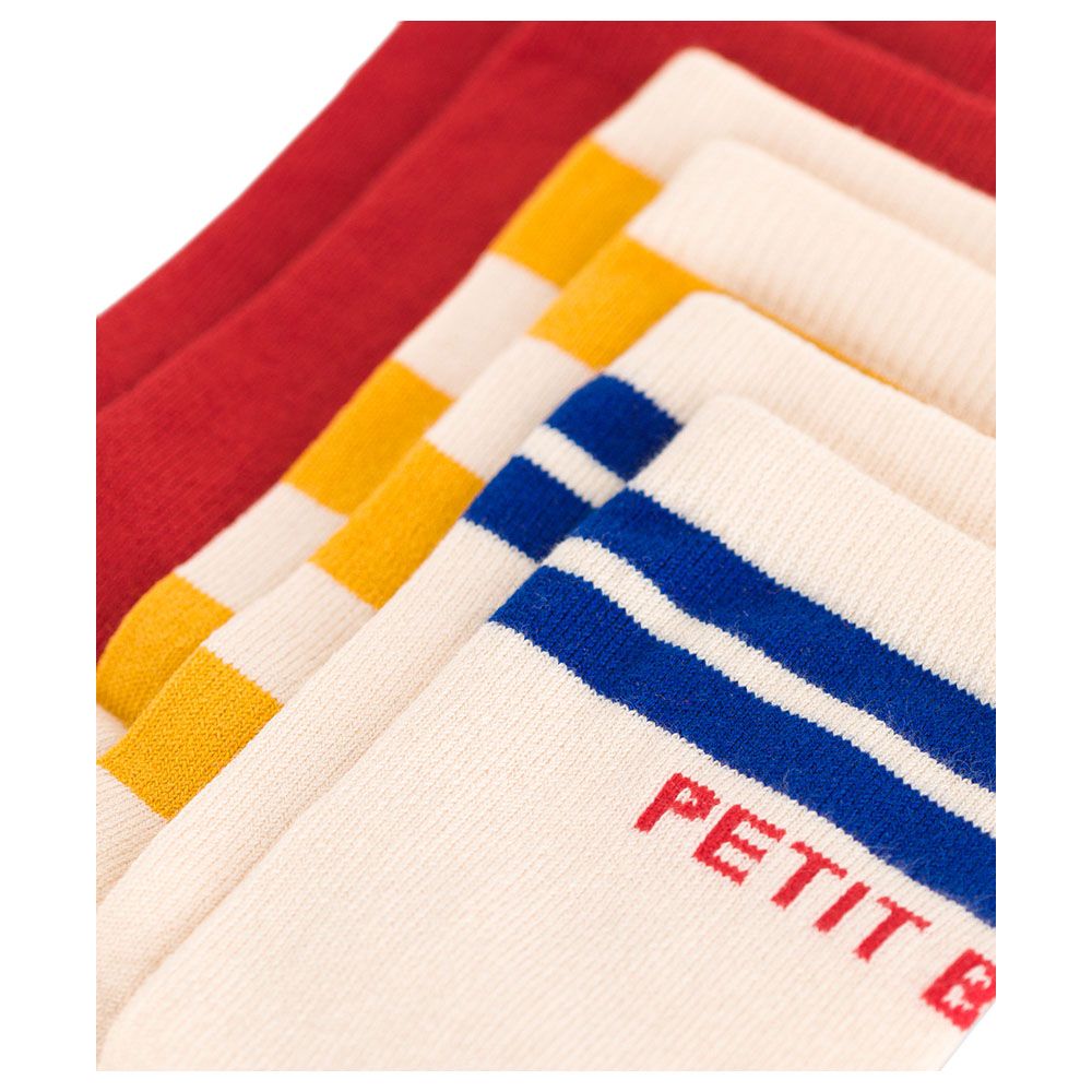 Petit Bateau - 3pc-Set - Children's Stripy Cotton Socks