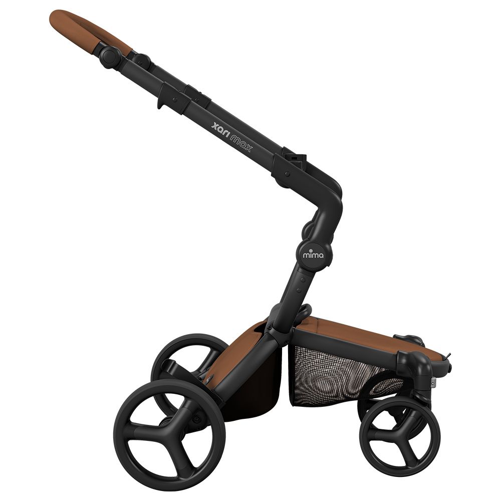 Mima - All In One Xari Max Stroller - Black/Camel