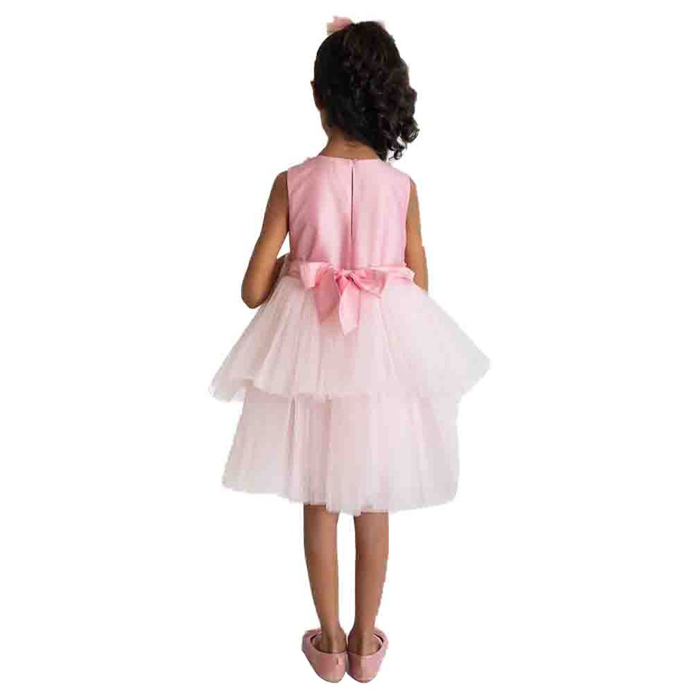 A Little Fable - 2Pc-Set - Dreamy Flower Dress & Doll - Pink