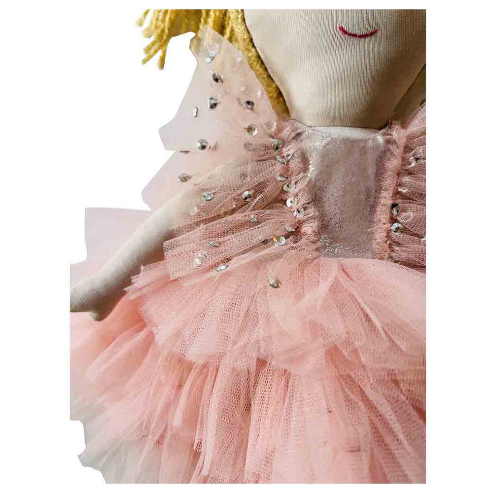 A Little Fable - 2Pc-Set - Regalia Dress & Doll - Peach