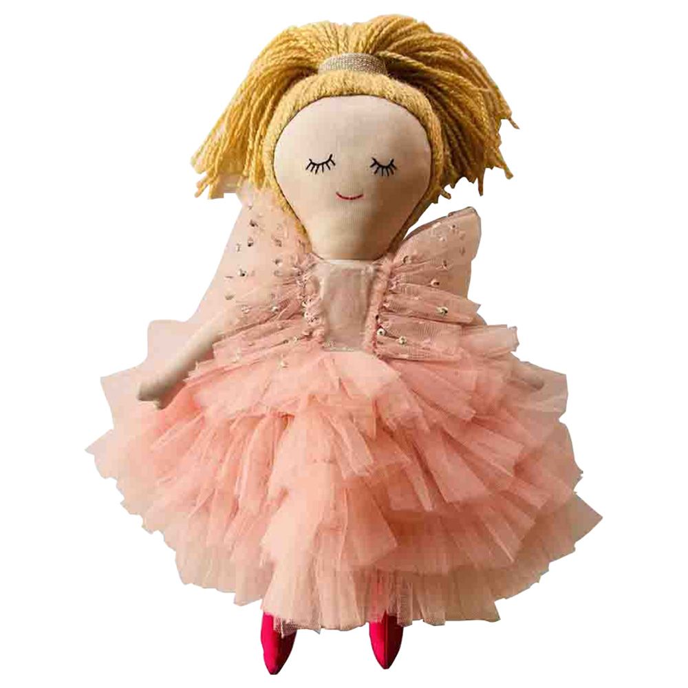 A Little Fable - 2Pc-Set - Regalia Dress & Doll - Peach