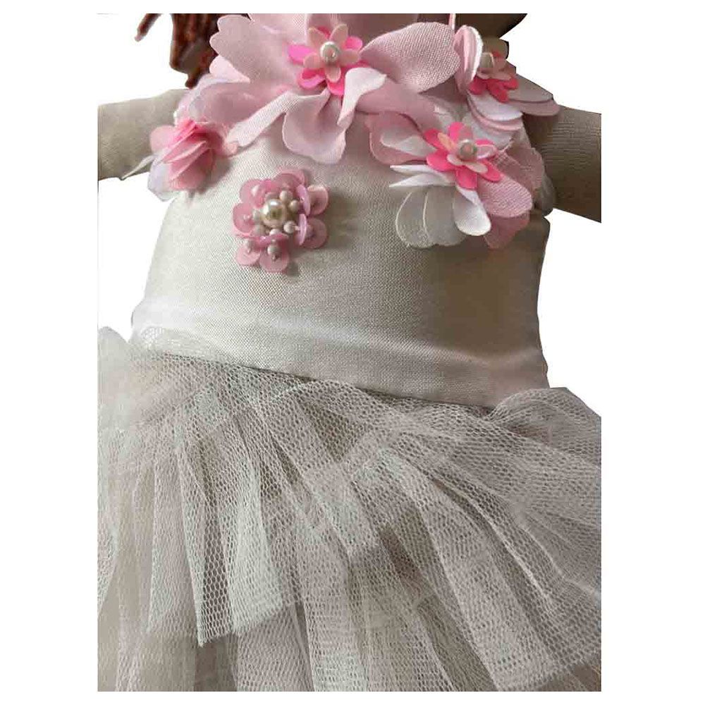 A Little Fable - 2Pc-Set - Provence Cascade Dress & Doll - White