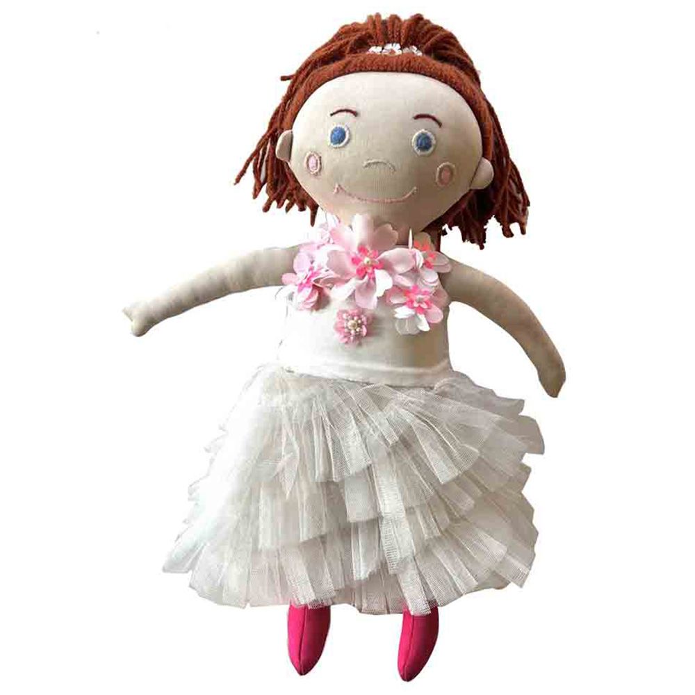 A Little Fable - 2Pc-Set - Provence Cascade Dress & Doll - White