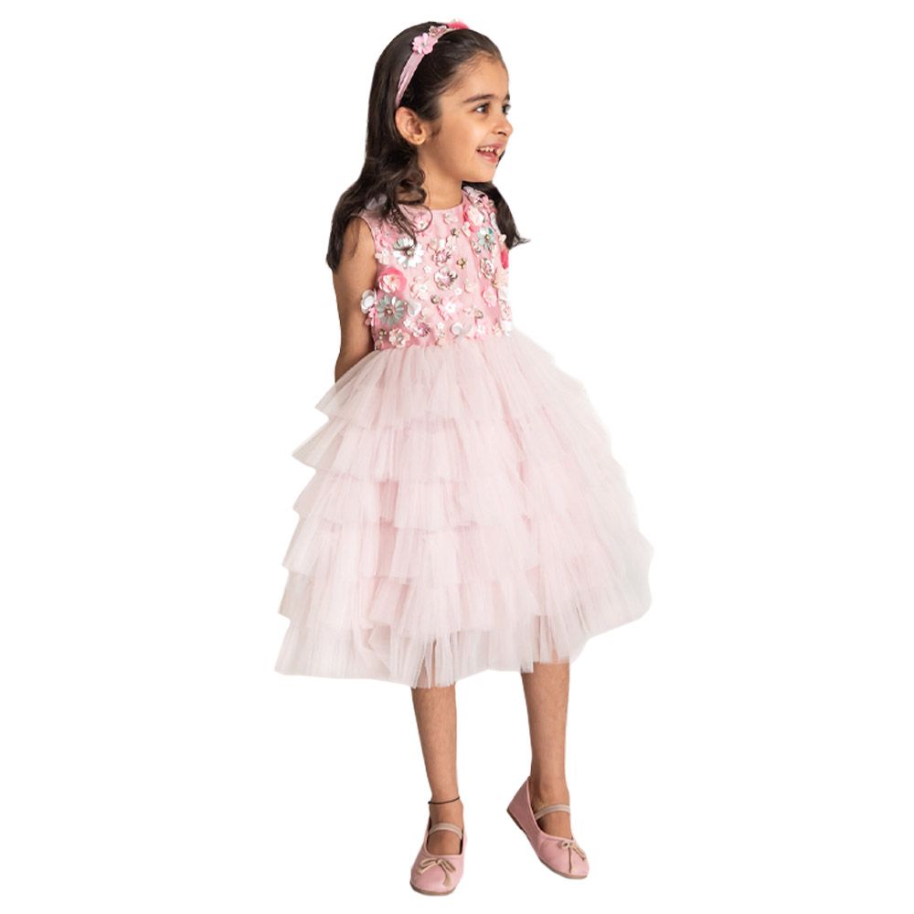 A Little Fable - 2Pc-Set - Florence Dress & Doll - Pink