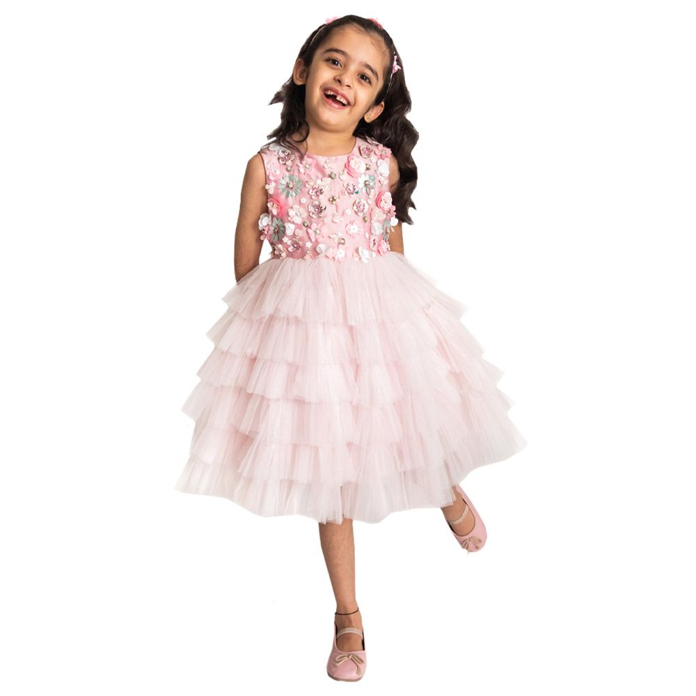 A Little Fable - 2Pc-Set - Florence Dress & Doll - Pink