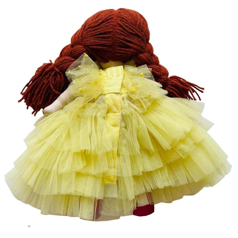 A Little Fable - 2Pc-Set - Regalia Dress & Doll - Yellow