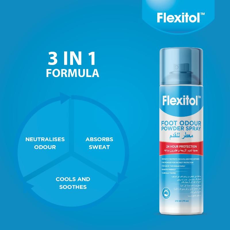 Flexitol - Foot Odour Control Spray - 210ml