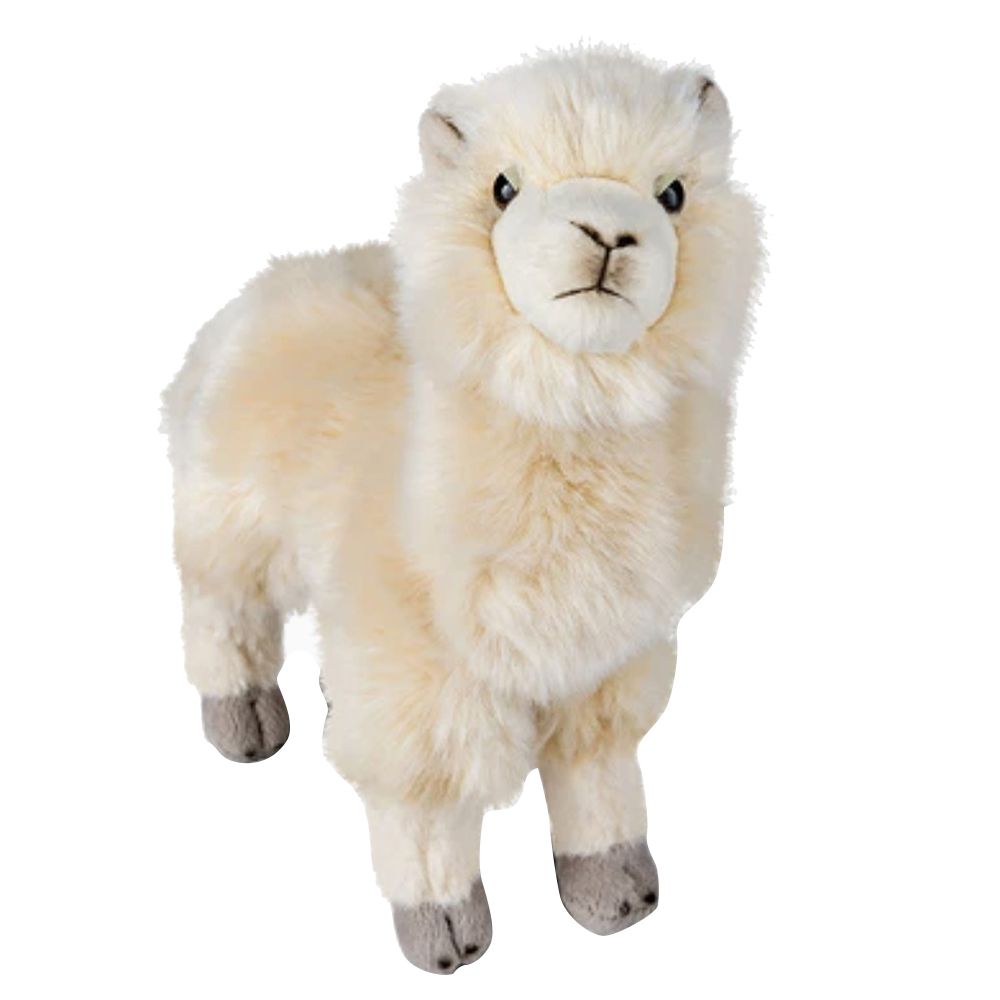 Living Nature - Alpaca Plush Toy - White - 24cm