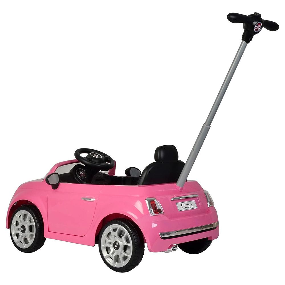 Fiat - 500 Handle Push Car - Pink