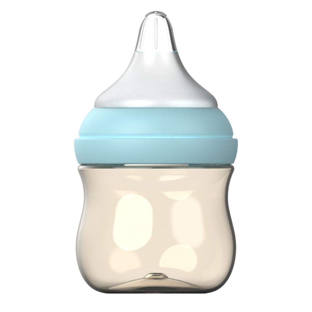 Aiwibi - New Born Baby Feeding Bottle - Blue - 120 ml