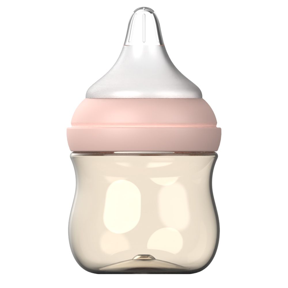 Aiwibi - New Born Baby Feeding Bottle - Pink - 120 ml