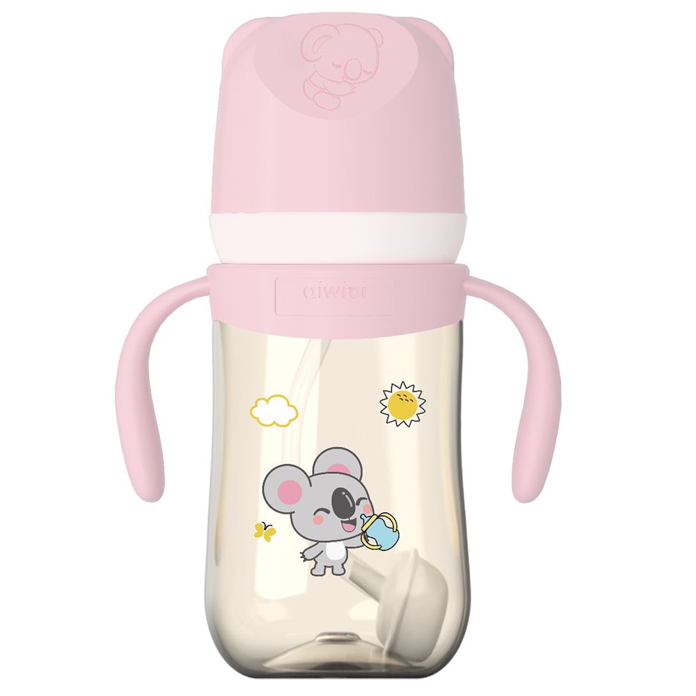 Aiwibi - Baby Feeding Bottle - Pink - 240 ml