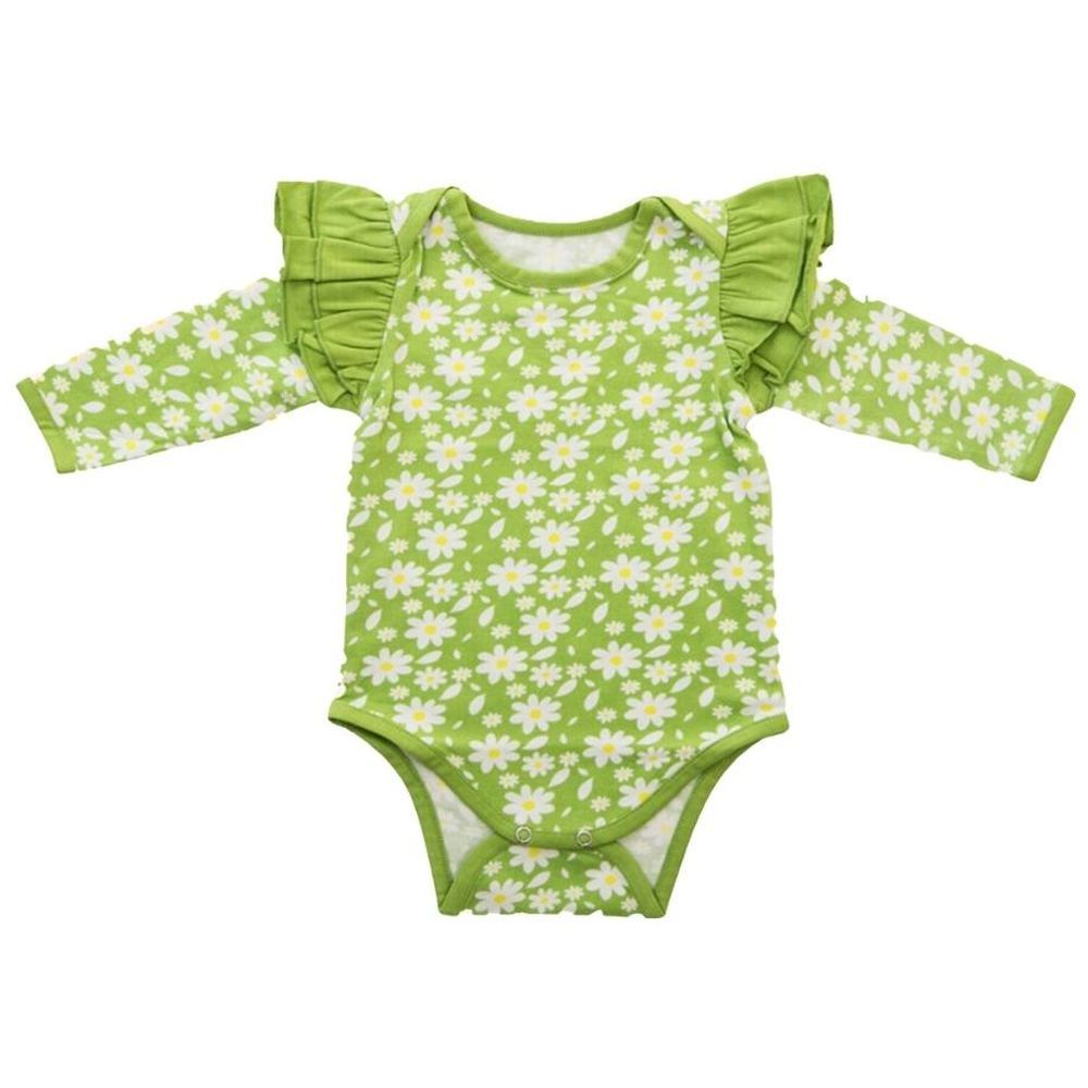 Ola Otter - Ruffle Full Sleeve Bodysuit - Breezy Daisy