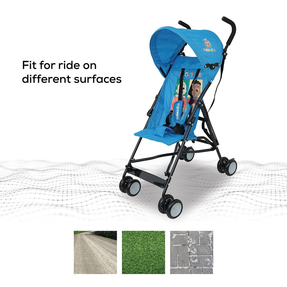 Cocomelon - Lightweight Buggy Stroller - Blue