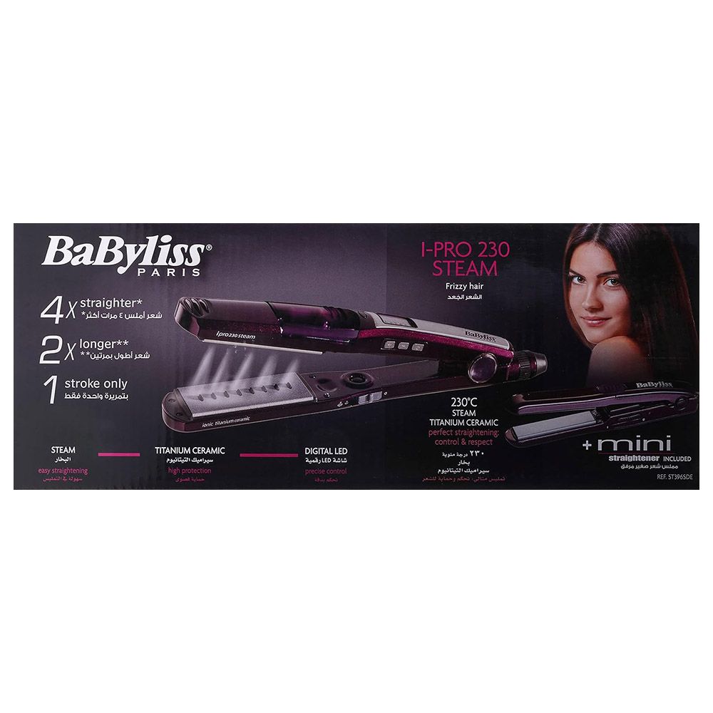 Babyliss - Steam Straightener Retractable w/ Mini Steam Straightener