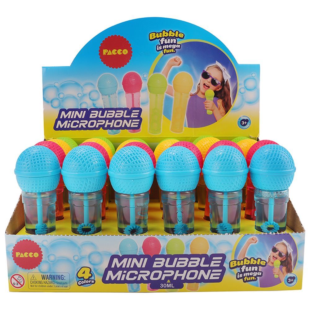 Pacco - Bubble Maker With Microphone Design - Small - 24 Pcs