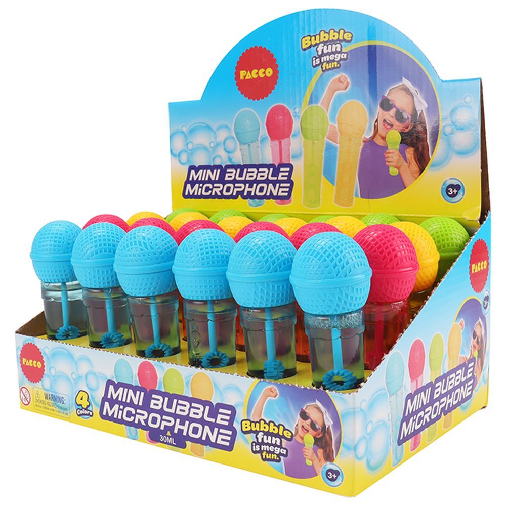 Pacco - Bubble Maker With Microphone Design - Small - 24 Pcs