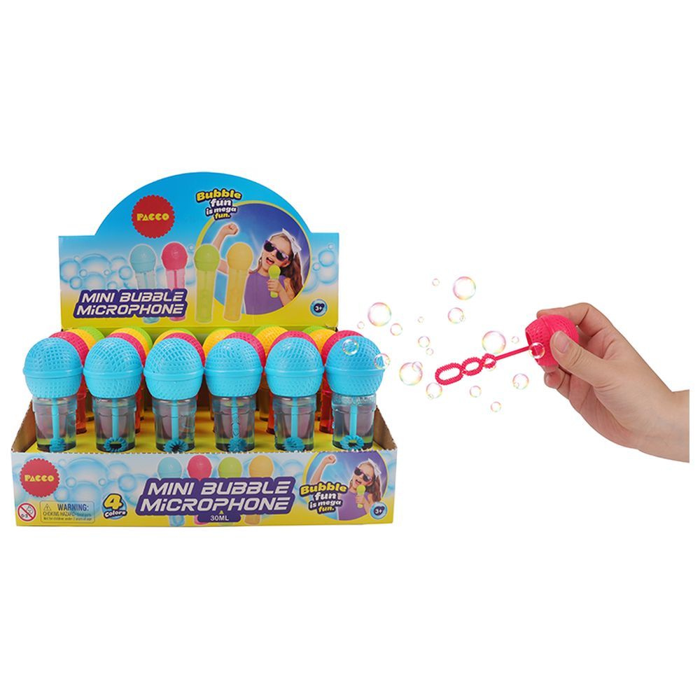 Pacco - Bubble Maker With Microphone Design - Small - 24 Pcs