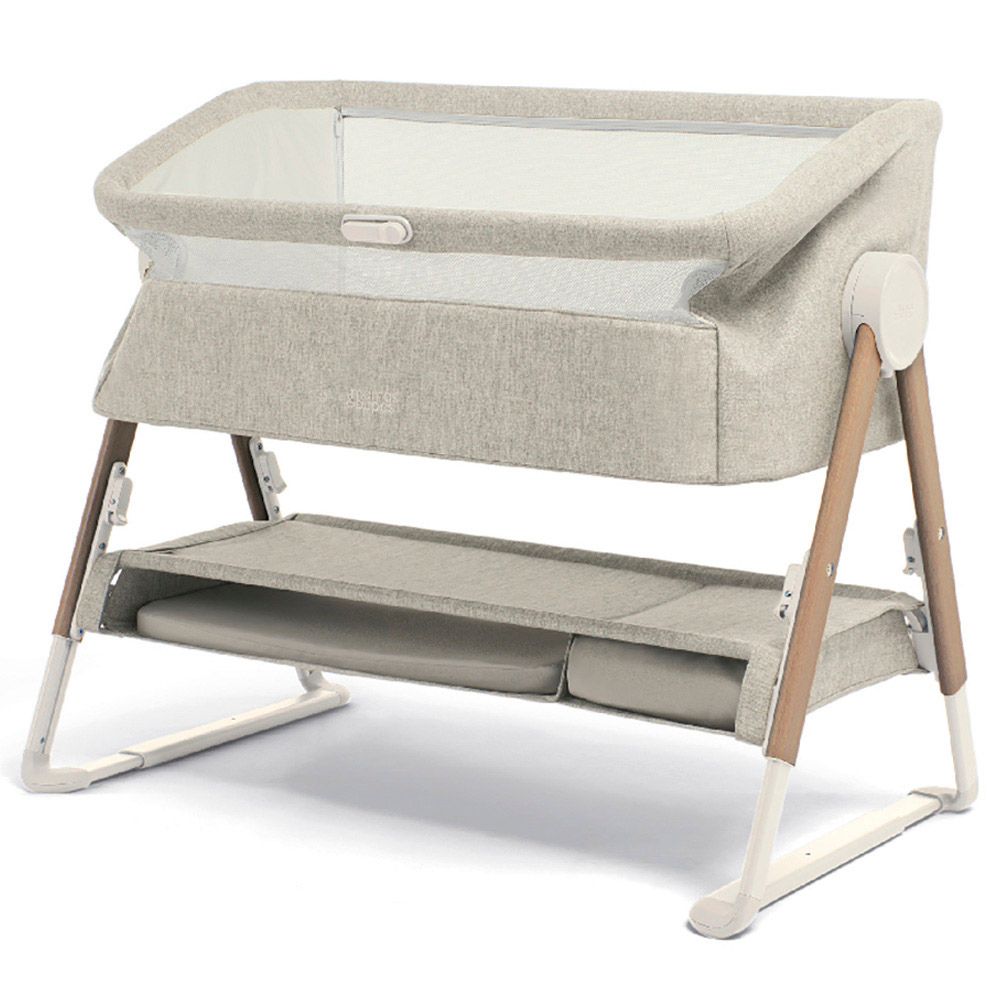 Mamas & Papas - Lua Bedside Crib - Beige