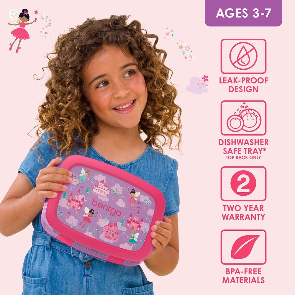 Bentgo - Kids Prints 5 Compartment Lunchbox - Fairies